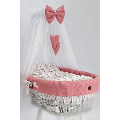 Romantische XXL wiegbekleding voor een meisjeswieg Waldin®