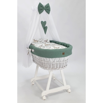Wieg bekleding & hemeltje - KleinBaby Ovaal