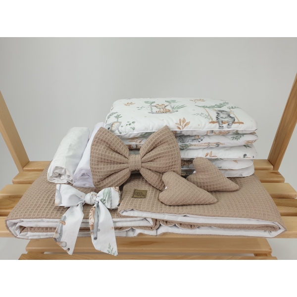 Beige Wafelstof Wiegset