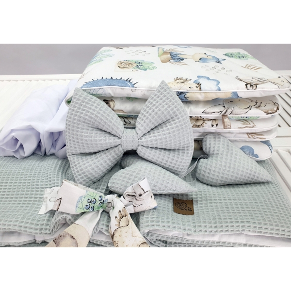 Bekleding voor zeer grote baby wiegje - Wafelstof