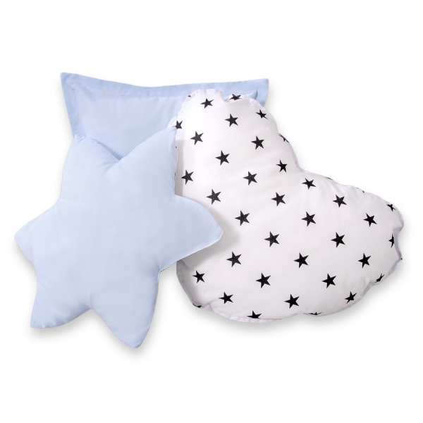 3-delige Kussenset Blauw