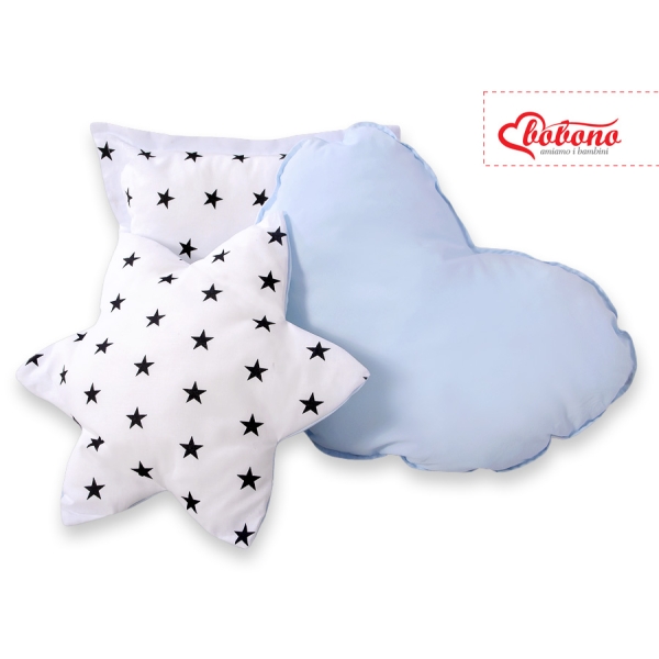 3-delige Kussenset Blauw