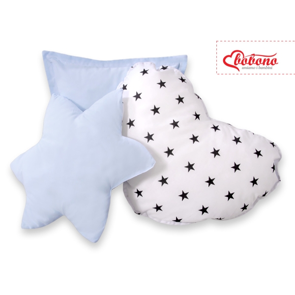 3-delige Kussenset Blauw