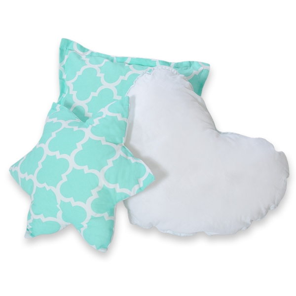 3-delige Kussenset Mint Marokko