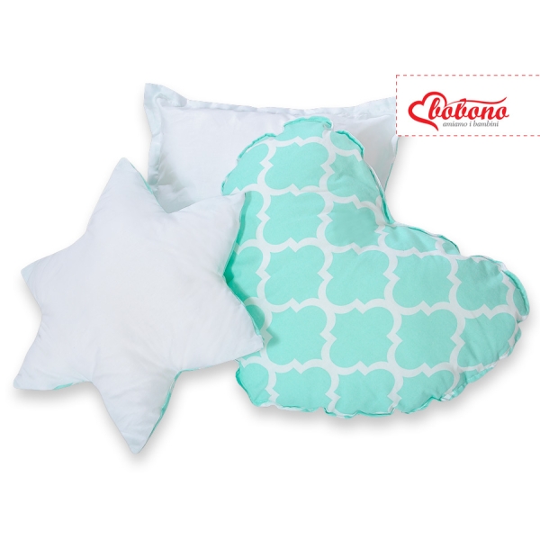 3-delige Kussenset Mint Marokko