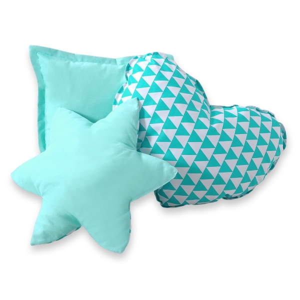 3 st Kussens voor Tipi Speeltent Mint