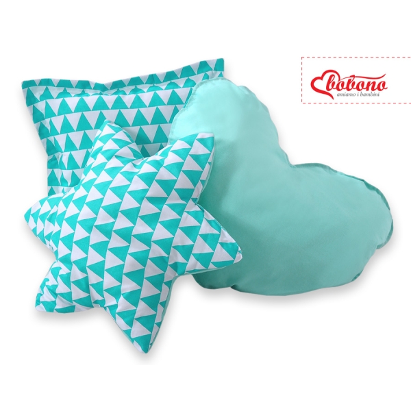3 st Kussens voor Tipi Speeltent Mint