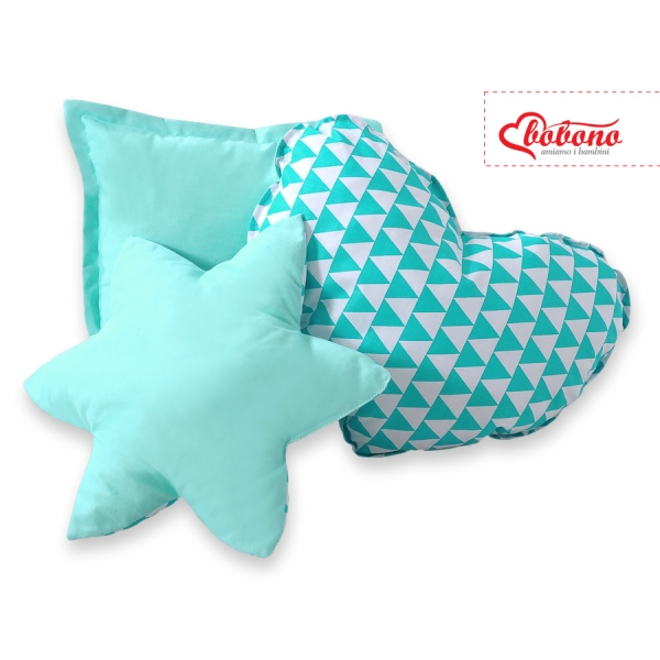 3 st Kussens voor Tipi Speeltent Mint