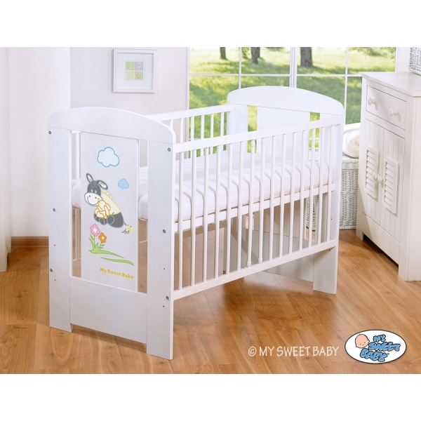 Babybed 120x60 cm - Donkey Luca Wit Ezel Luca