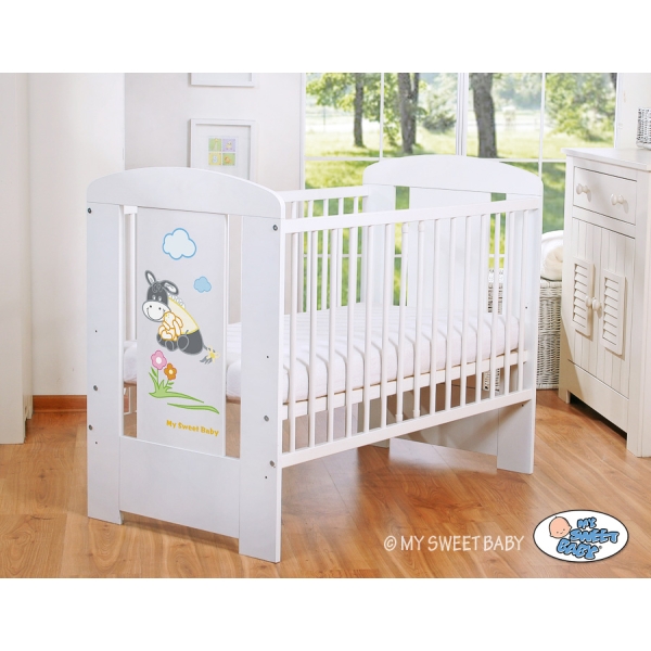 Babybed 120x60 cm - Donkey Luca Wit Ezel Luca