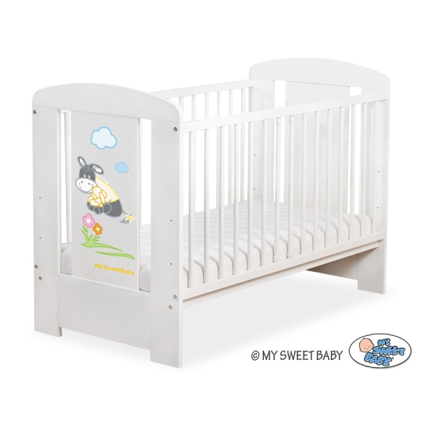 Babybed 120x60 cm - Donkey Luca Wit Ezel Luca