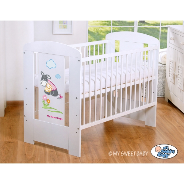 Babybed 120x60 cm - Donkey Luca Wit Ezel Luca