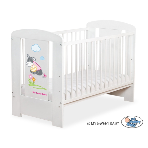 Babybed 120x60 cm - Donkey Luca Wit Ezel Luca