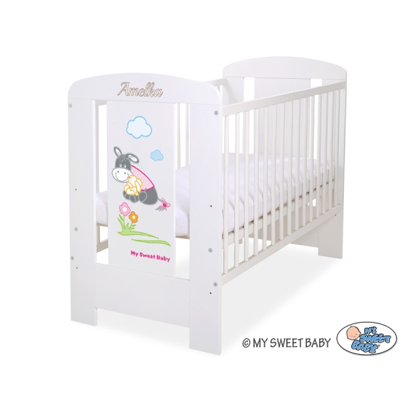 Babybed 120x60 cm - Donkey Luca Wit Ezel Luca