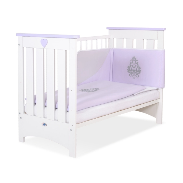 Babybed 120x60 cm - Lorenzo III Wit Lila