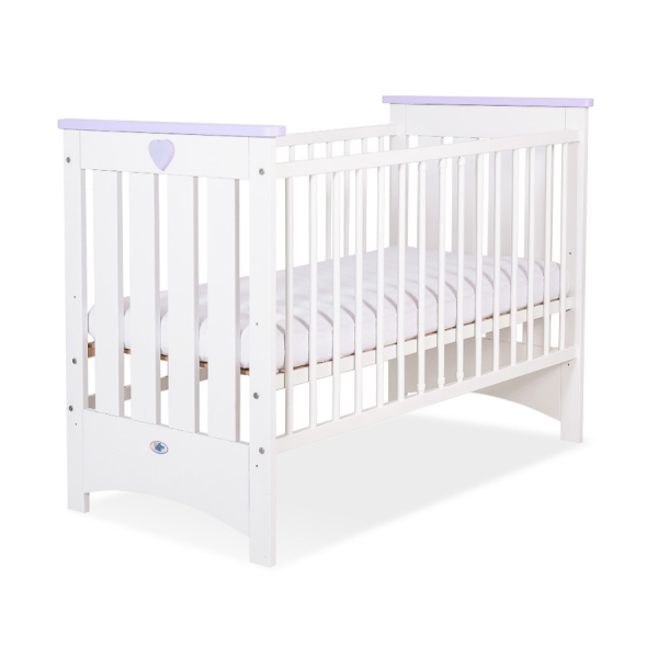 Babybed 120x60 cm - Lorenzo III Wit Lila