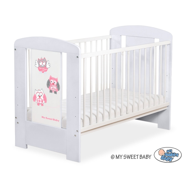 Babybed 120x60 cm - Owls Bigi Zibi & Adele Grijs Gelukkige Uilen