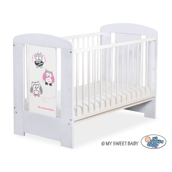 Babybed 120x60 cm - Owls Bigi Zibi & Adele Grijs Gelukkige Uilen