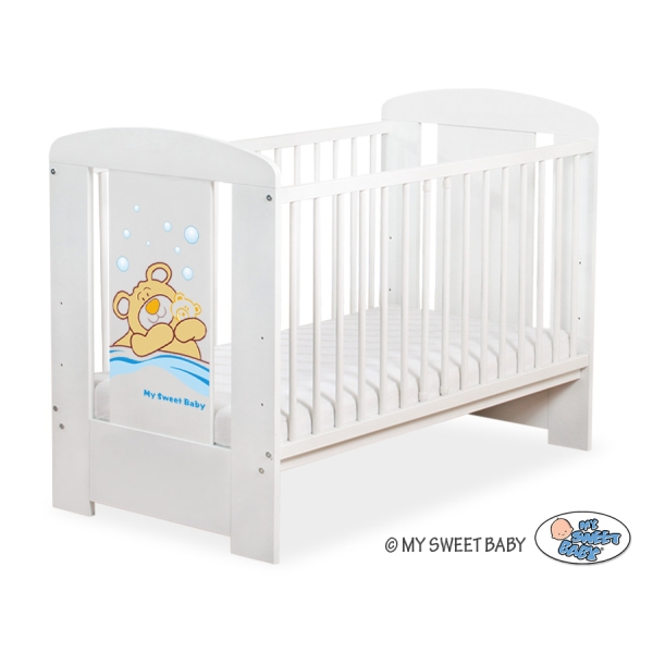 Babybed 120x60 cm - Tedy Bear Barnaba Wit Teddy Bear Branaba