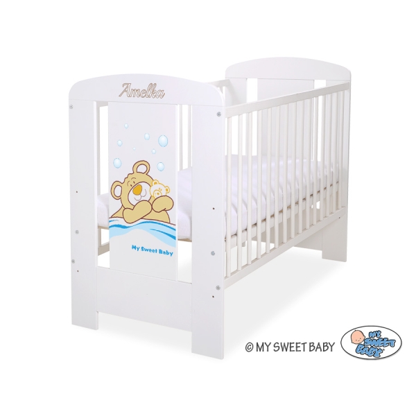 Babybed 120x60 cm - Tedy Bear Barnaba Wit Teddy Bear Branaba