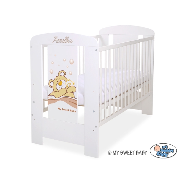 Babybed 120x60 cm - Tedy Bear Barnaba Wit Teddy Bear Branaba