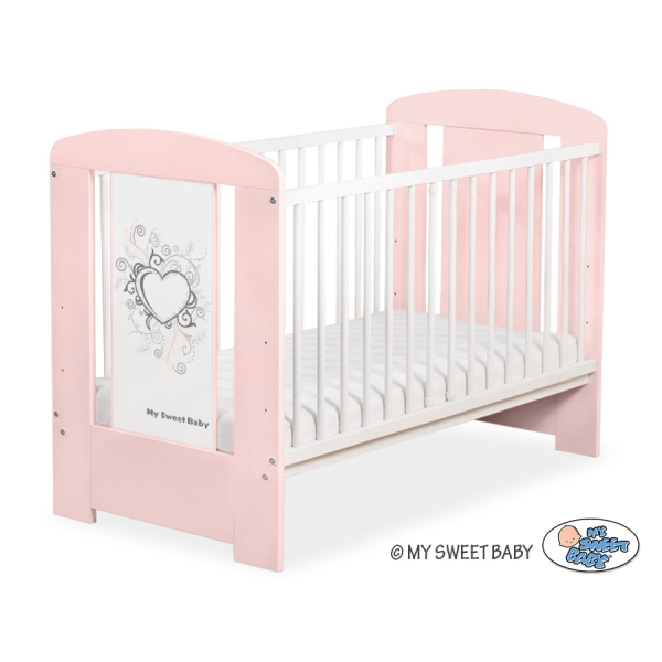 Babybed Chic 120x60 cm Roze