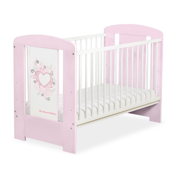 Roze liedikant voor meisje 120x60cm