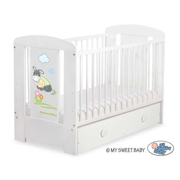 Babybed  met Lade 120x60 cm - Donkey Luca MAXI Ezel Luca