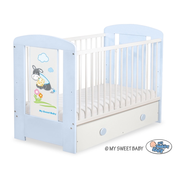 Babybed  met Lade 120x60 cm - Donkey Luca MAXI Ezel Luca