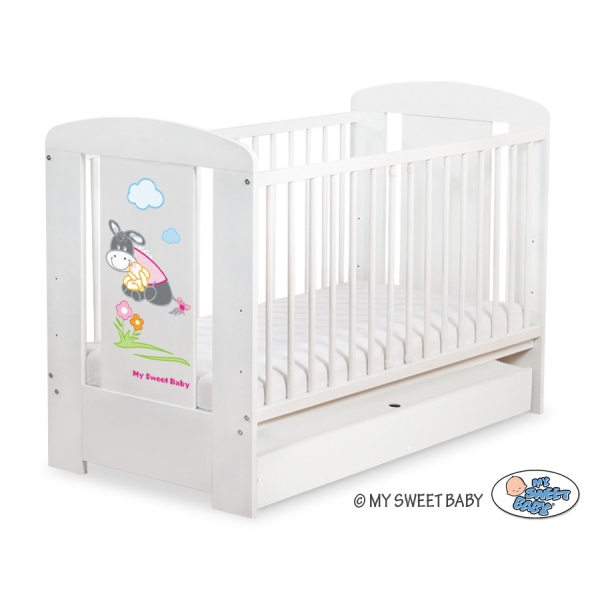 Babybed  met Lade 120x60 cm - Donkey Luca STANDARD Ezel Luca