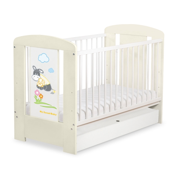 Babybed  met Lade 120x60 cm - Donkey Luca STANDARD Ezel Luca