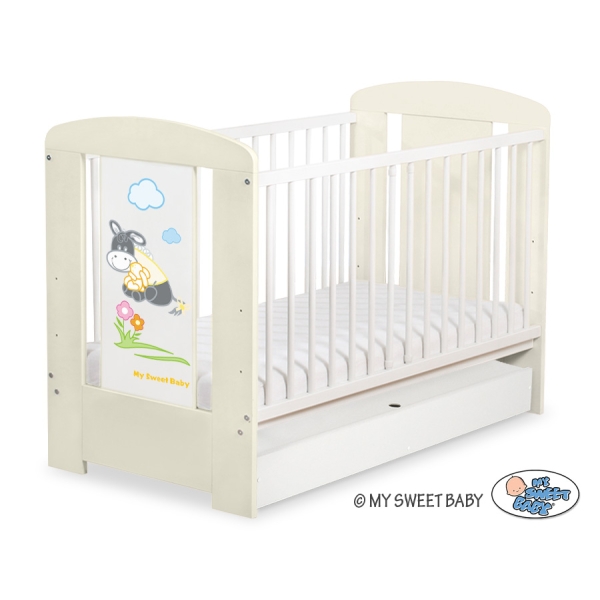 Babybed  met Lade 120x60 cm - Donkey Luca STANDARD Ezel Luca