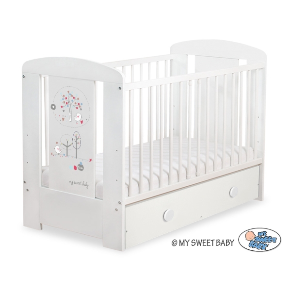 Babybed met Lade 120x60 cm - Happy balloons MAXI