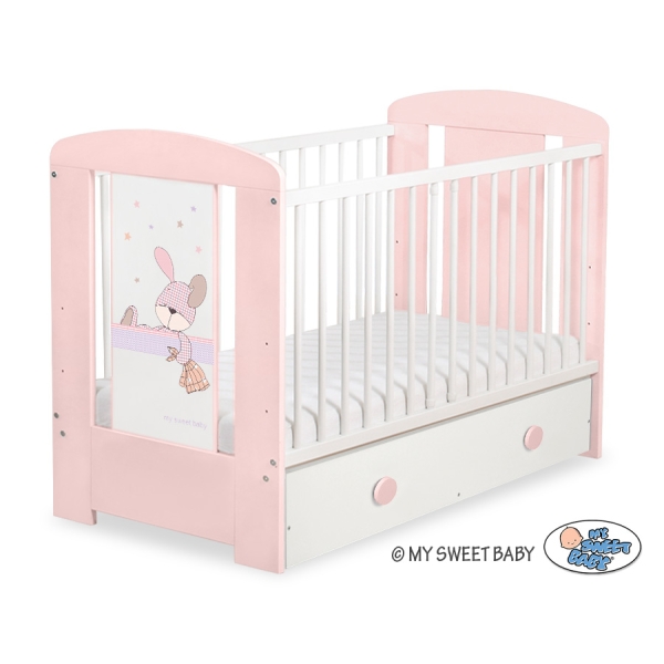 Babybed met Lade 120x60 cm - Happy balloons MAXI