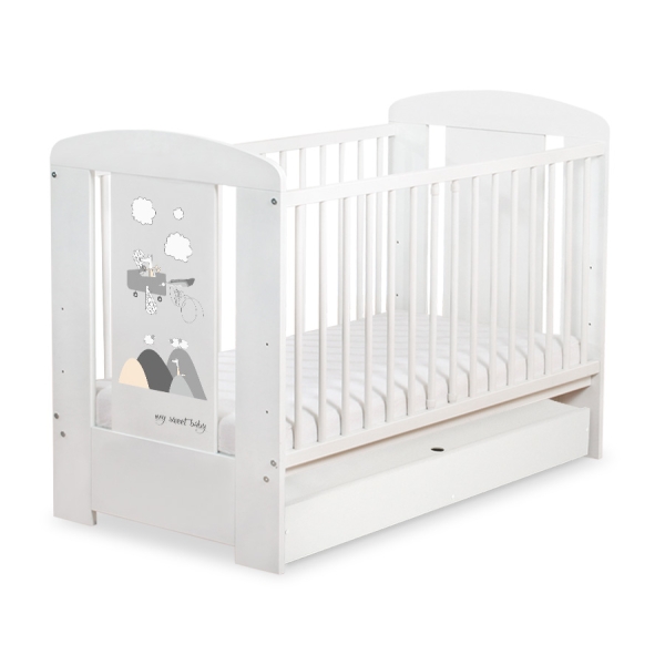 Babybed met Lade 120x60 cm - Happy balloons STANDARD