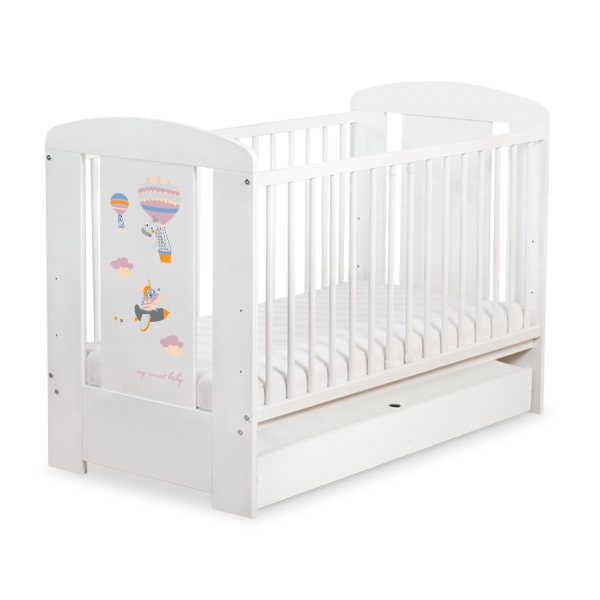 Babybed met Lade 120x60 cm - Happy balloons STANDARD