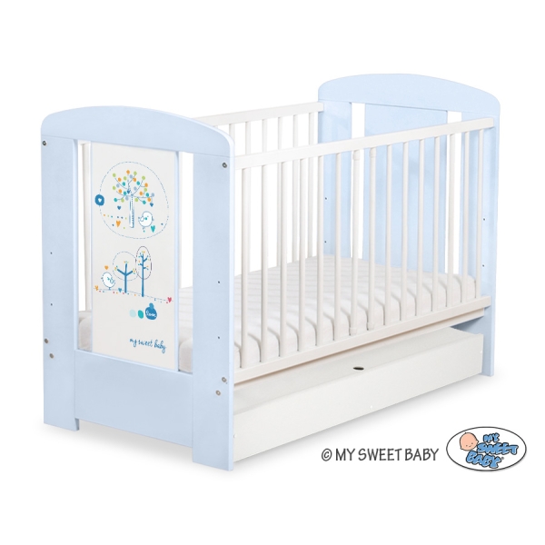 Babybed met Lade 120x60 cm - Happy balloons STANDARD