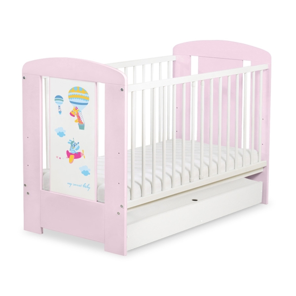 Babybed met Lade 120x60 cm - Happy balloons STANDARD