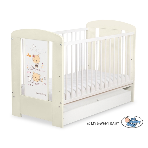 Babybed met Lade 120x60 cm - Happy balloons STANDARD