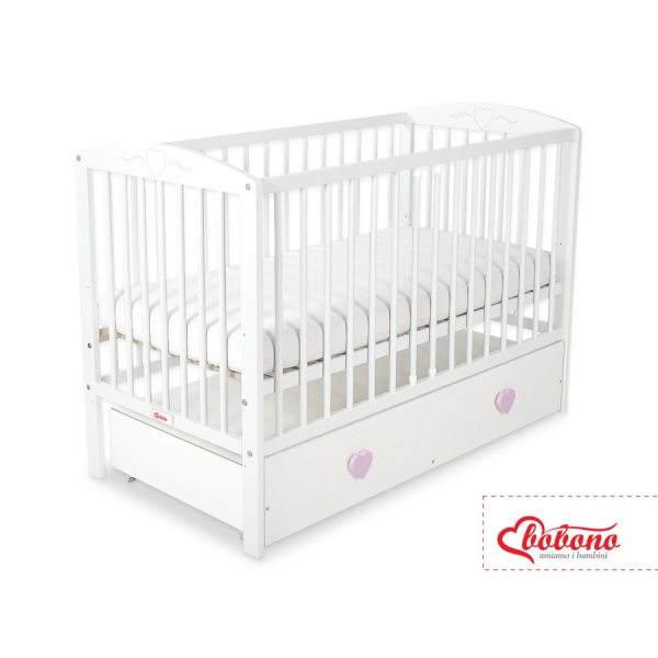 Babybed met Lade 120x60 cm - Harten MAXI