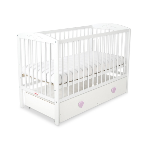 Babybed met Lade 120x60 cm - Harten MAXI
