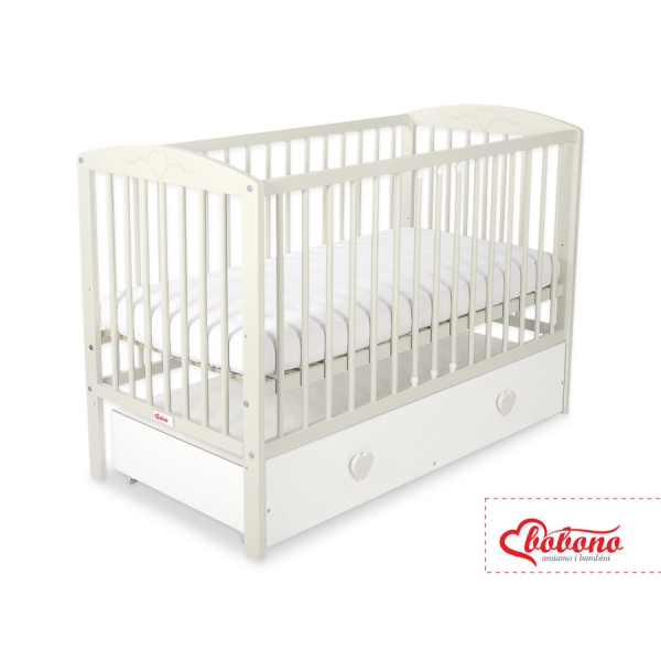 Babybed met Lade 120x60 cm - Harten MAXI