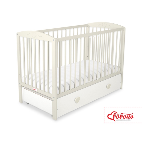 Babybed met Lade 120x60 cm - Harten MAXI