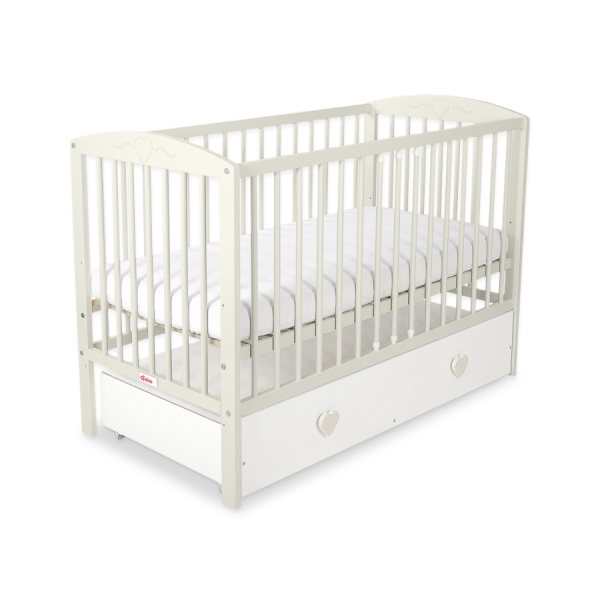 Babybed met Lade 120x60 cm - Harten MAXI