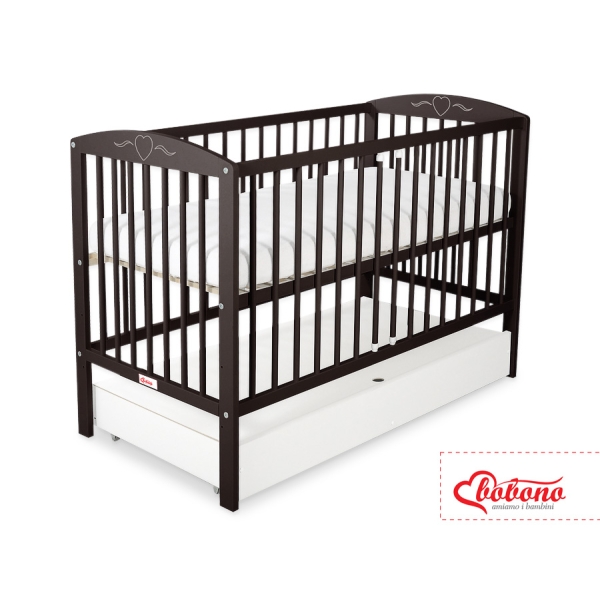 Babybed met Lade 120x60 cm - Harten STANDARD