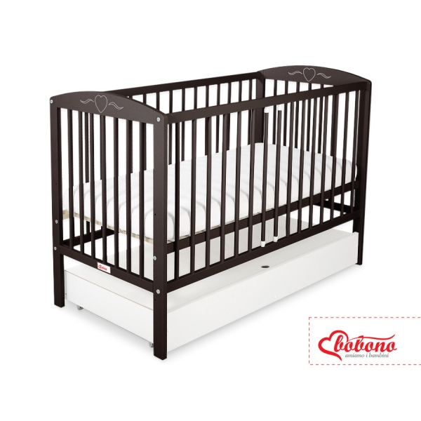 Babybed met Lade 120x60 cm - Harten STANDARD