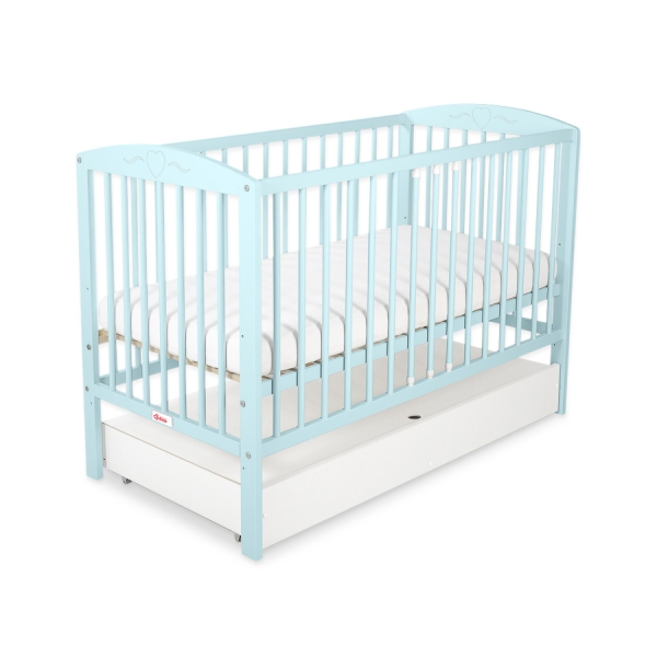 Babybed met Lade 120x60 cm - Harten STANDARD