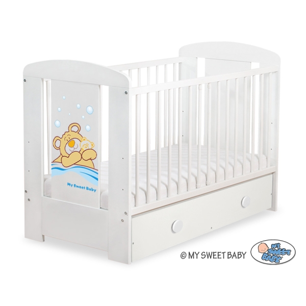 Babybed met Lade 120x60 cm - Tedy Bear Barnaba MAXI Teddy Bear Branaba
