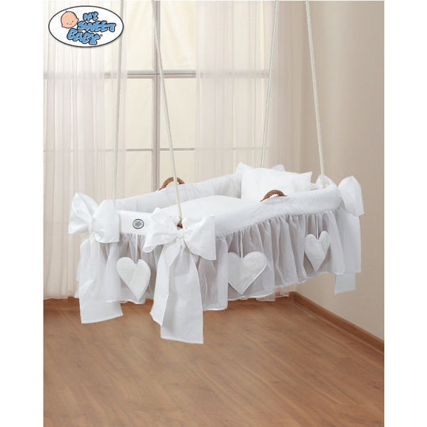 Rieten Hangwieg voor baby's Wit