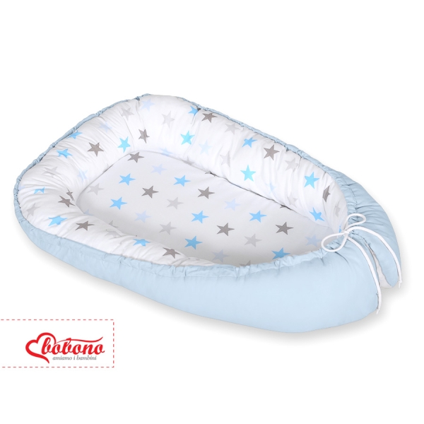 Babynest Grijs Blauw Sterren